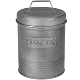 Pote para Biscoitos 1,50L Lata Cookies Porta Condimentos em Aço Soho Yoi Grafite